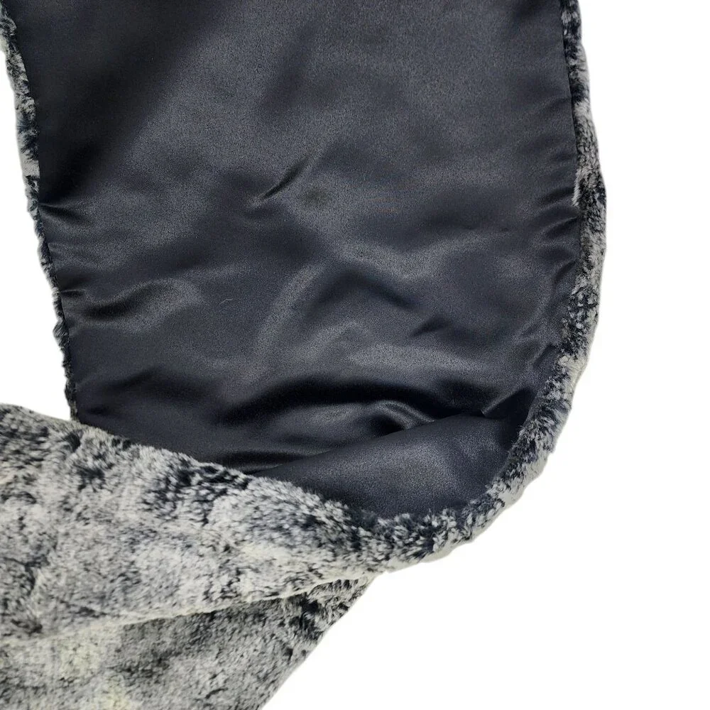 Jessica McClintock‎ Shawl Women OS Gray Faux Fur Evening Wrap Stole